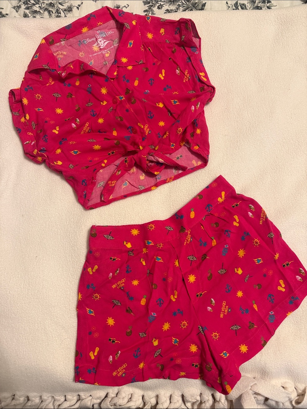 Girls Disney Cruise Short set